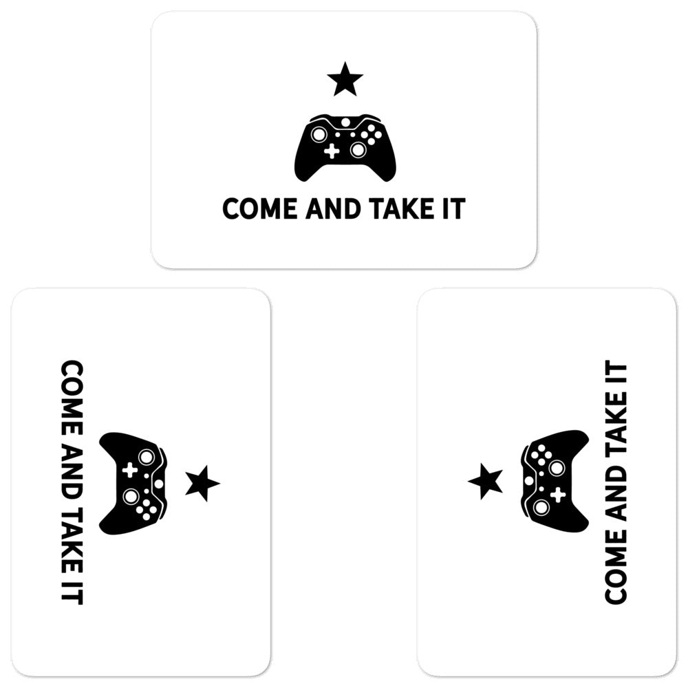 Come and Take It Gonzalez Gamer Stickers