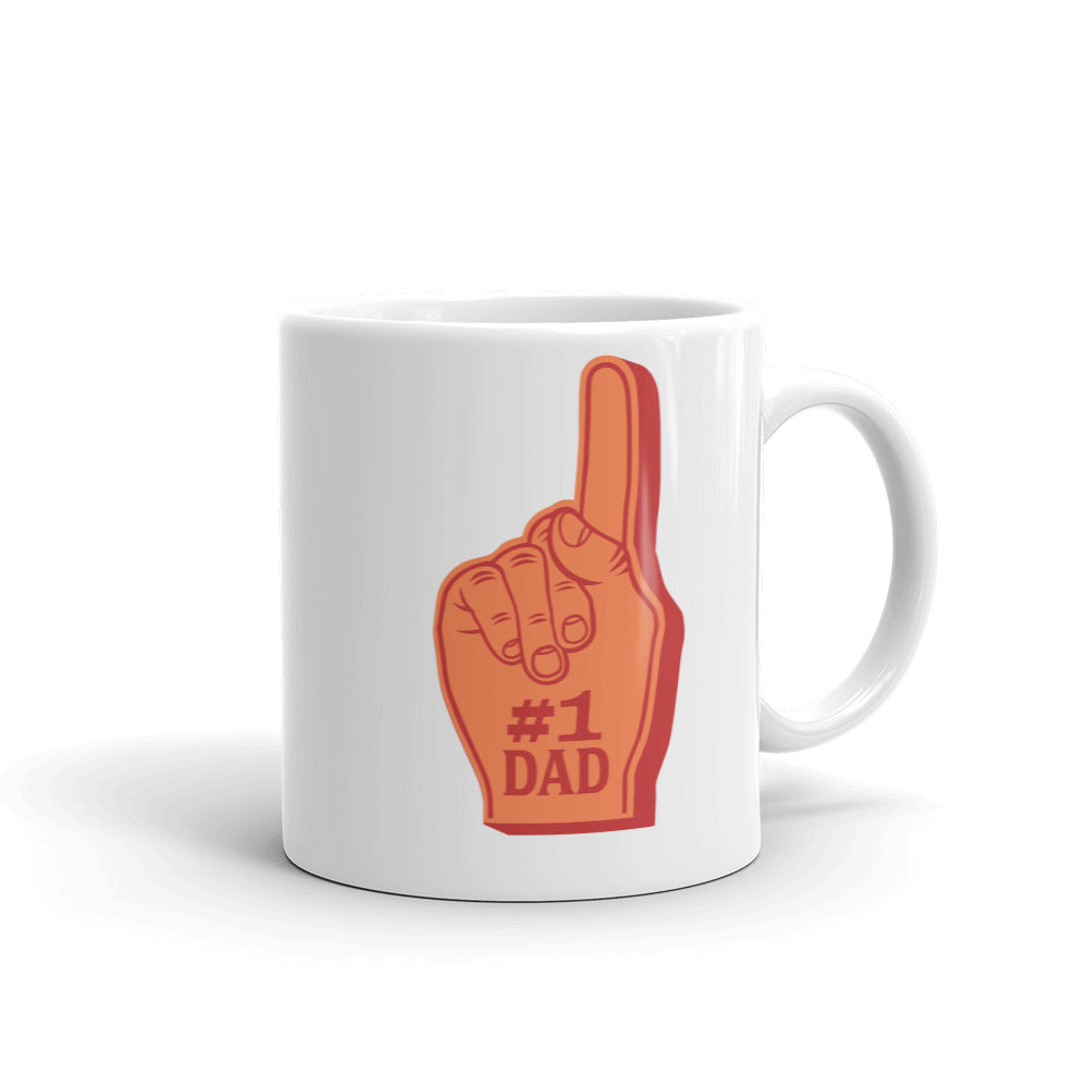 Number 1 Dad Foam Finger Coffee Mug
