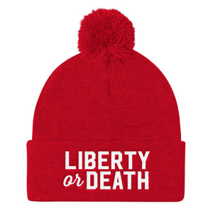 Liberty or Death Pom Pom Knit Cap