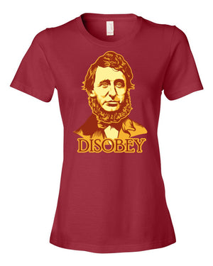 Henry David Thoreau Disobey Women's Tee