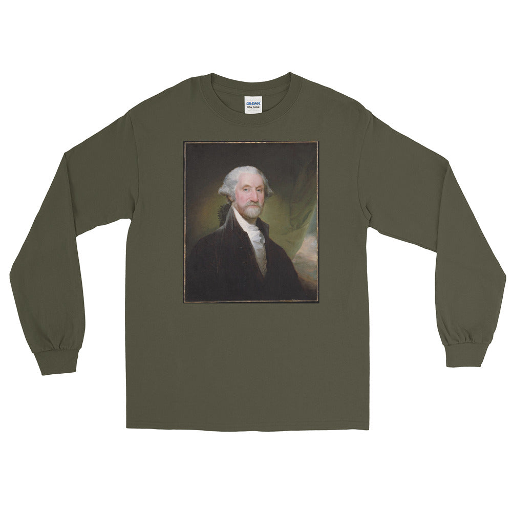 Bearded Badass George Washington Long Sleeve T-Shirt