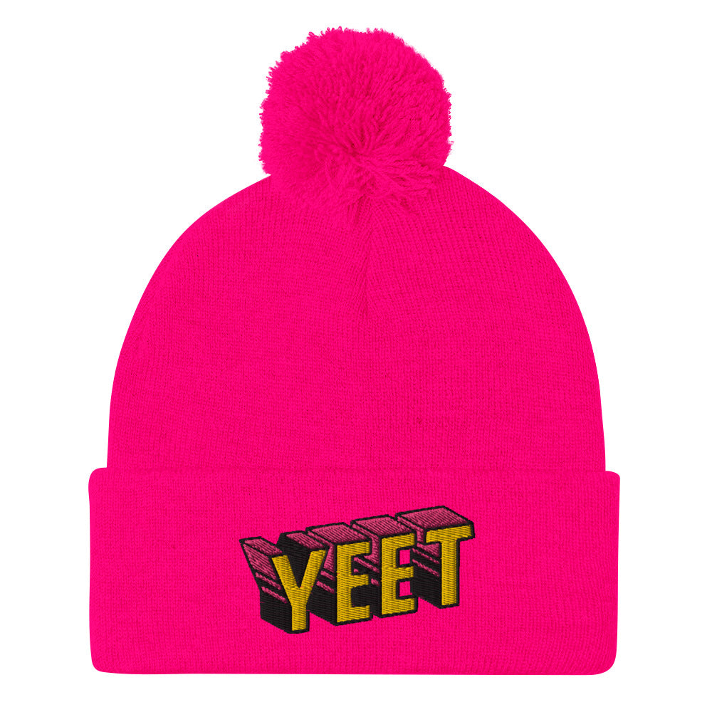 YEET Pom-Pom Beanie