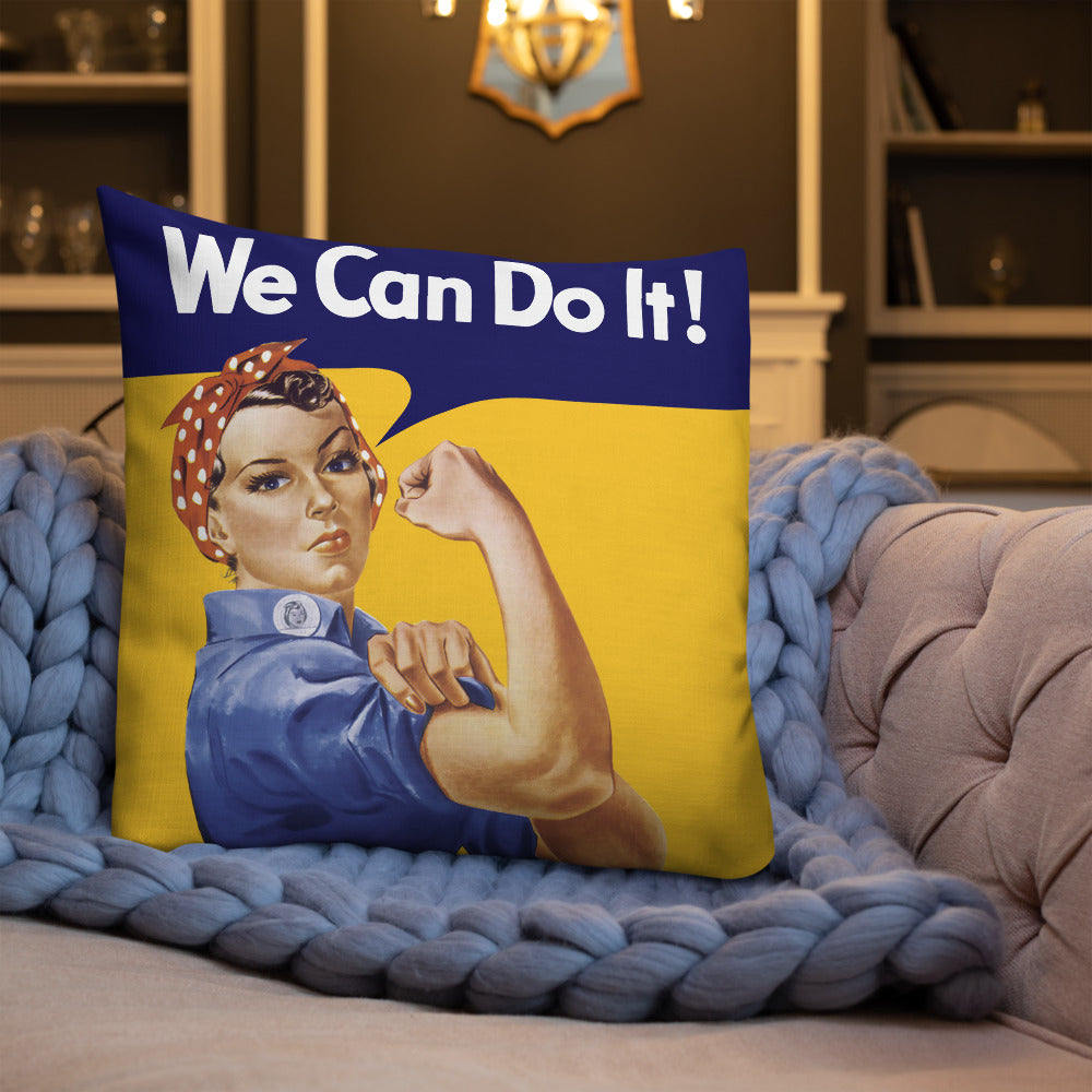 Rosie the Riveter Throw Pillow