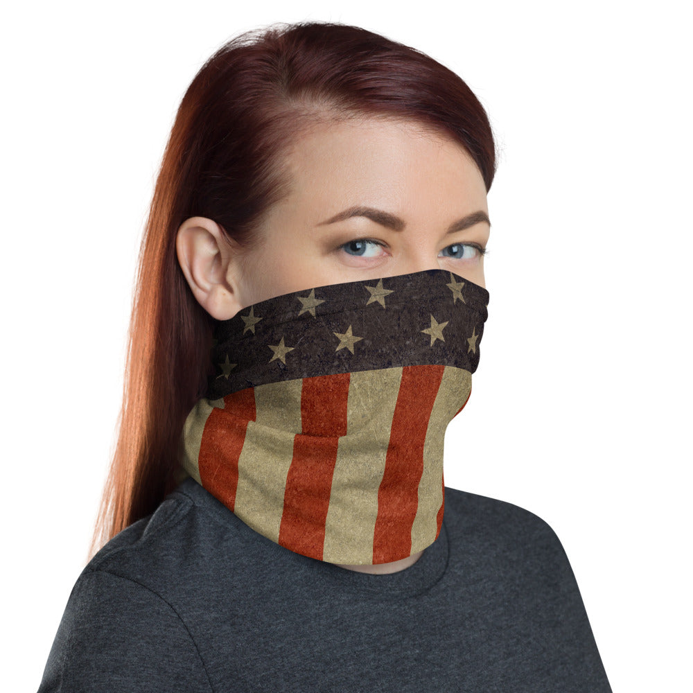 Rugged Stars and Bars Neck Gaiter