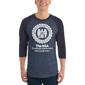 The NSA 3/4 Sleeve Raglan Baseball Shirt