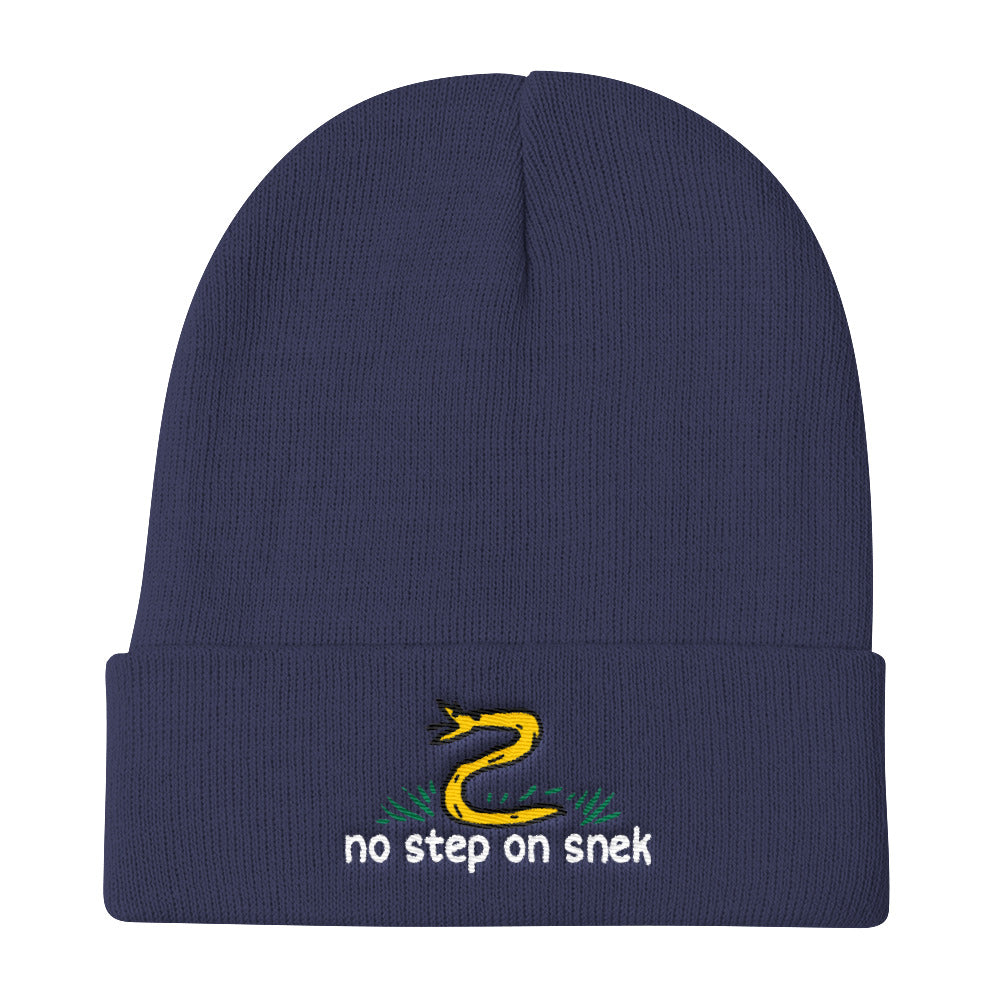 No Step on Snek Knit Beanie