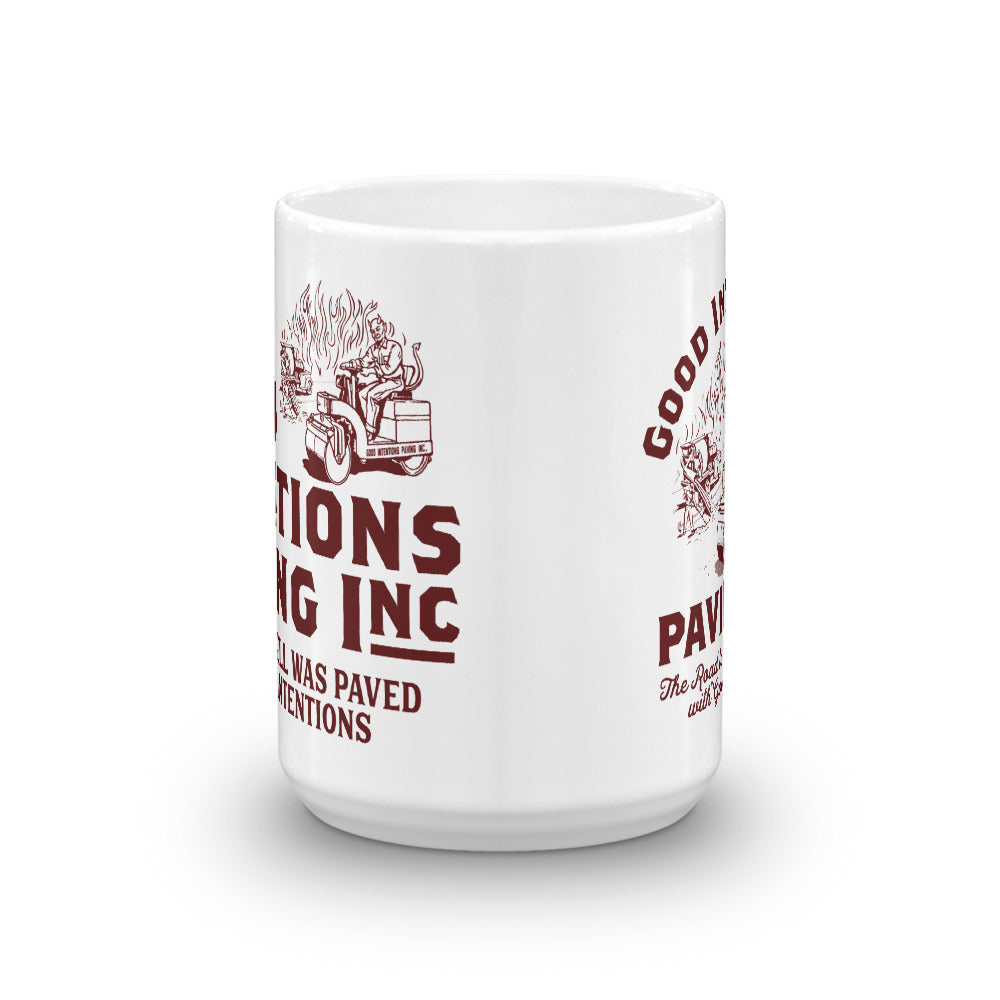 Good Intentions Paving Company Mug