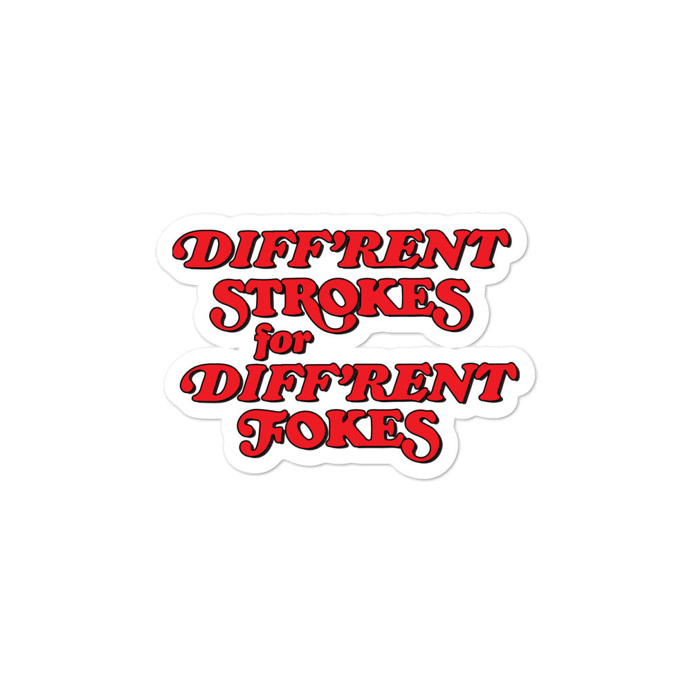 Different Strokes Sticker
