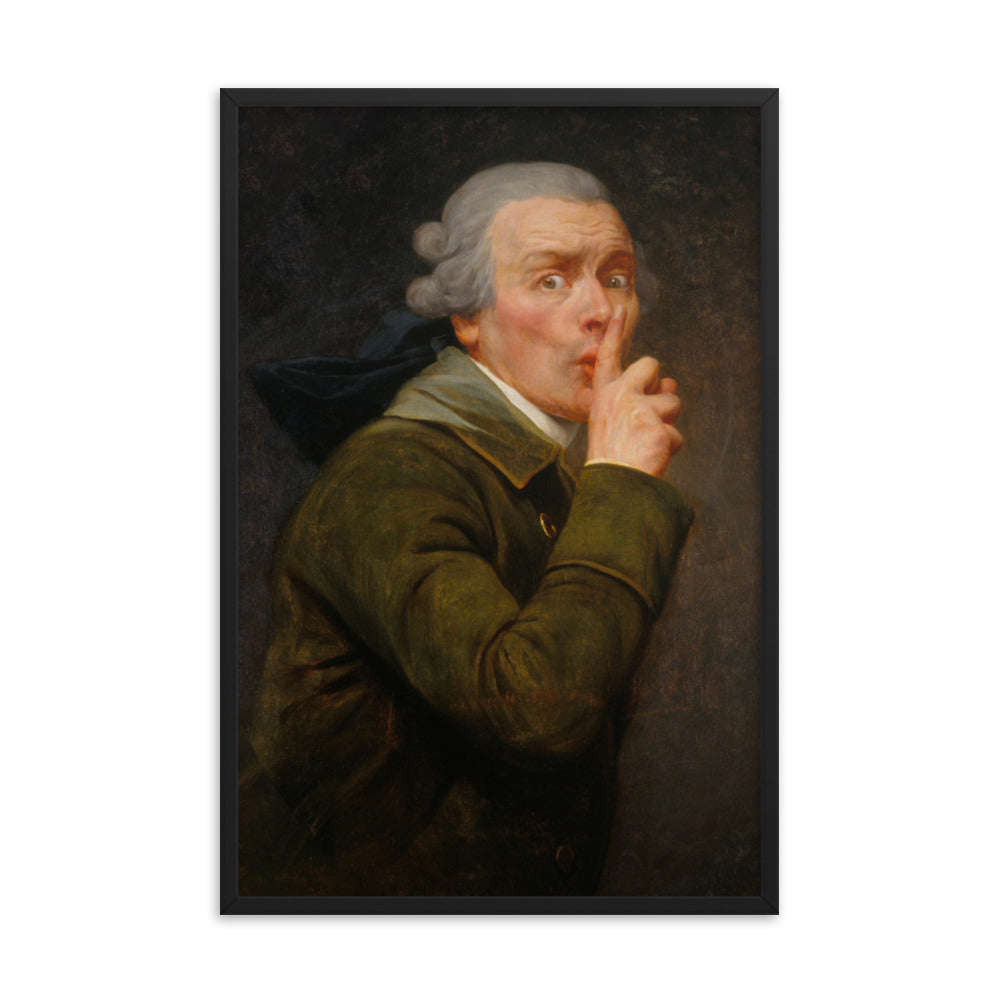 Joseph Ducreux Le Discret Framed Art Print