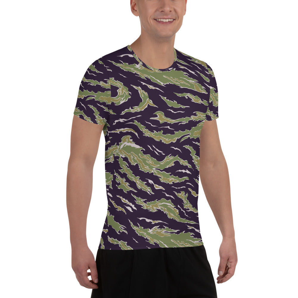 Tigerstripe Deep Jungle Camouflage  Men's Athletic T-shirt
