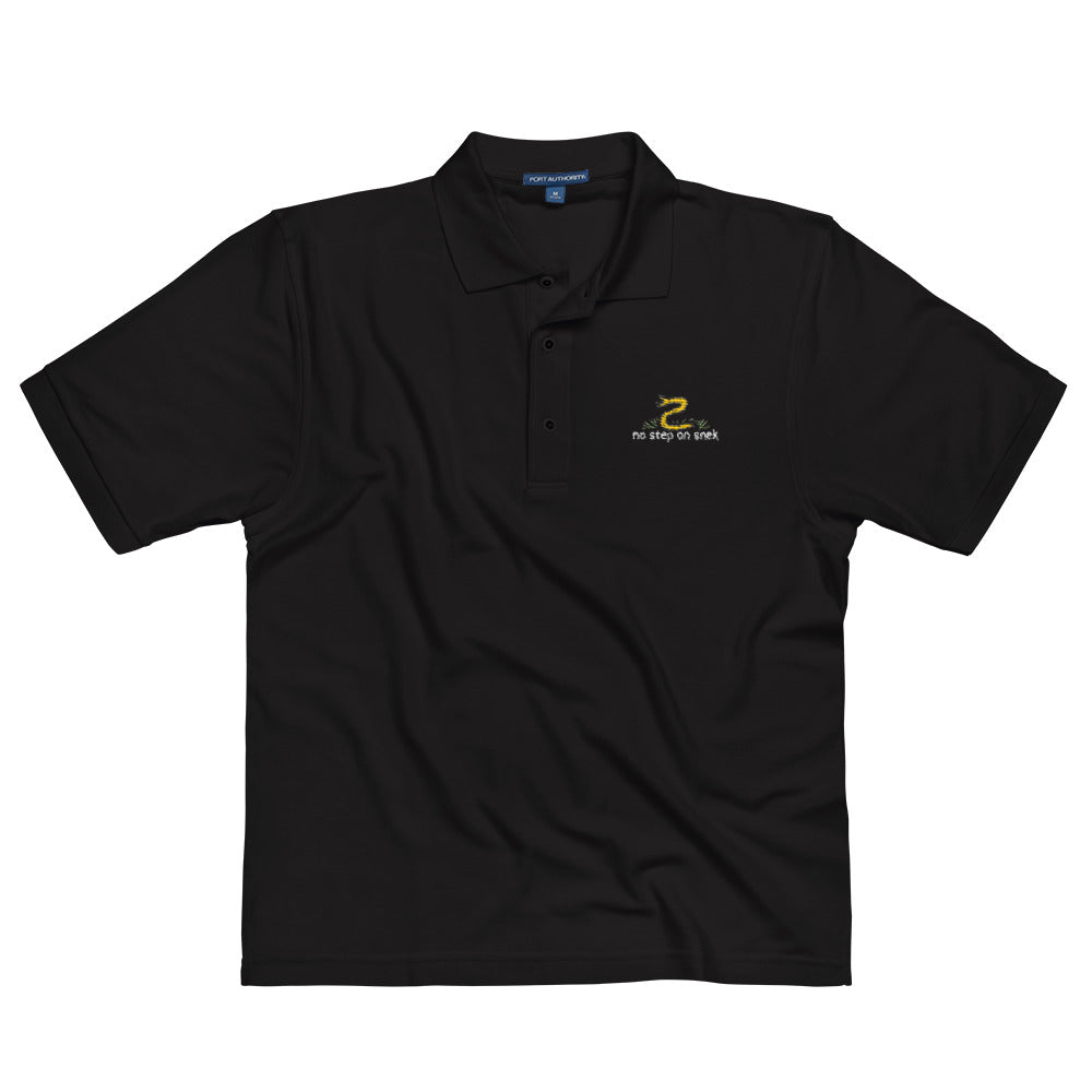 No Step On Snek Embroidered Silk Touch Polo Shirt