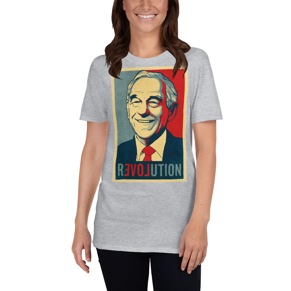 Ron Paul Revolution Graphic Short-Sleeve Unisex T-Shirt
