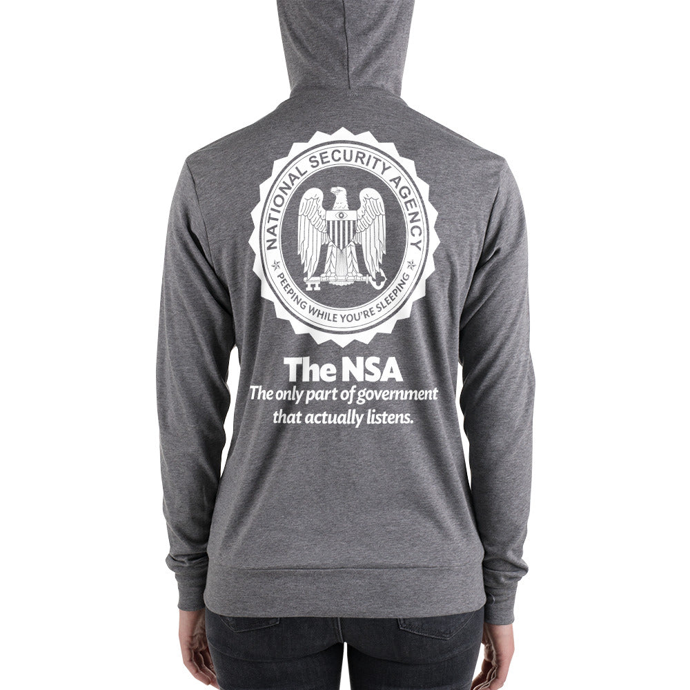 Updated NSA Logo Full Zip-up Hoodie