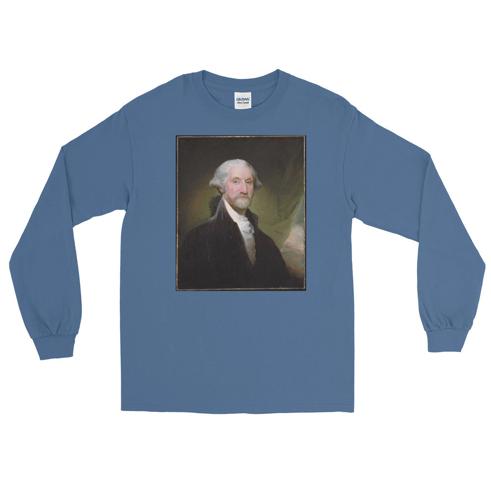 Bearded Badass George Washington Long Sleeve T-Shirt