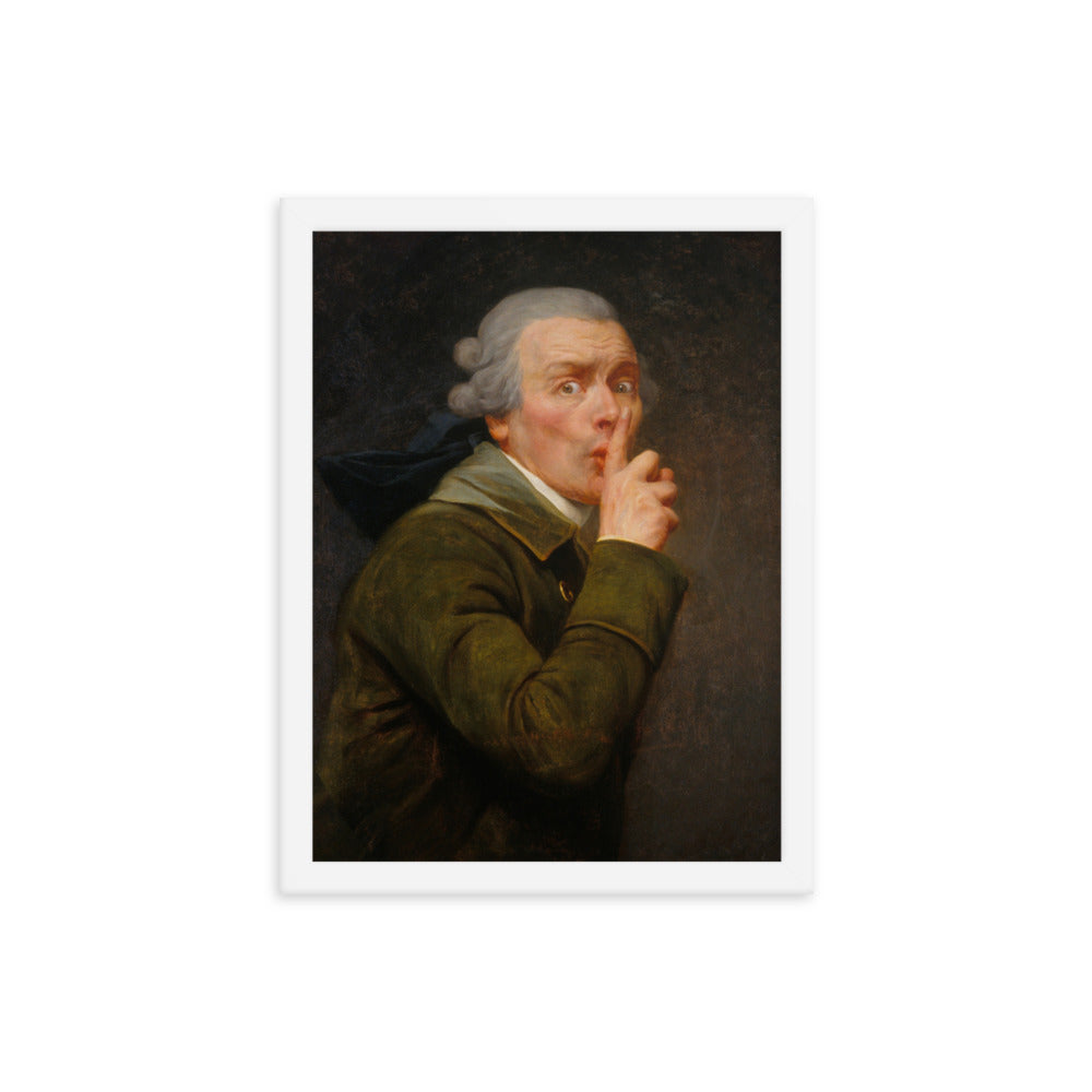 Joseph Ducreux Le Discret Framed Art Print