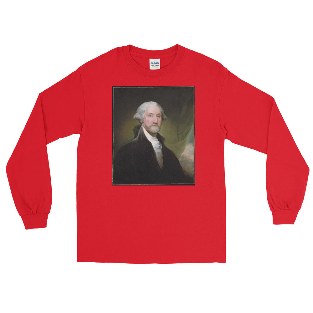Bearded Badass George Washington Long Sleeve T-Shirt