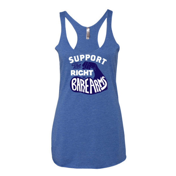 Support the Right To Bare Arms Triblend Racerback Tank
