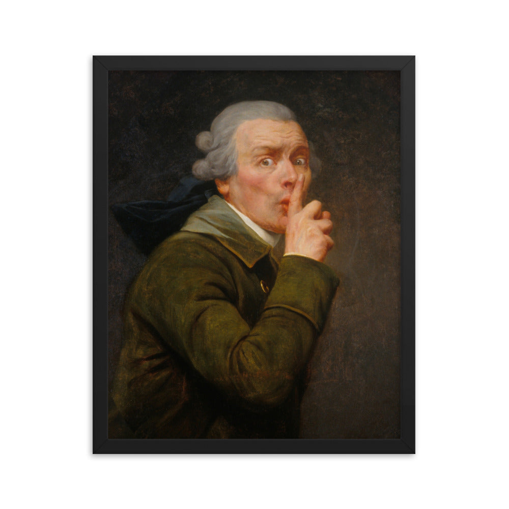 Joseph Ducreux Le Discret Framed Art Print