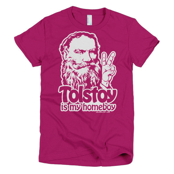 Tolstoy Is My Homeboy Ladies Tee