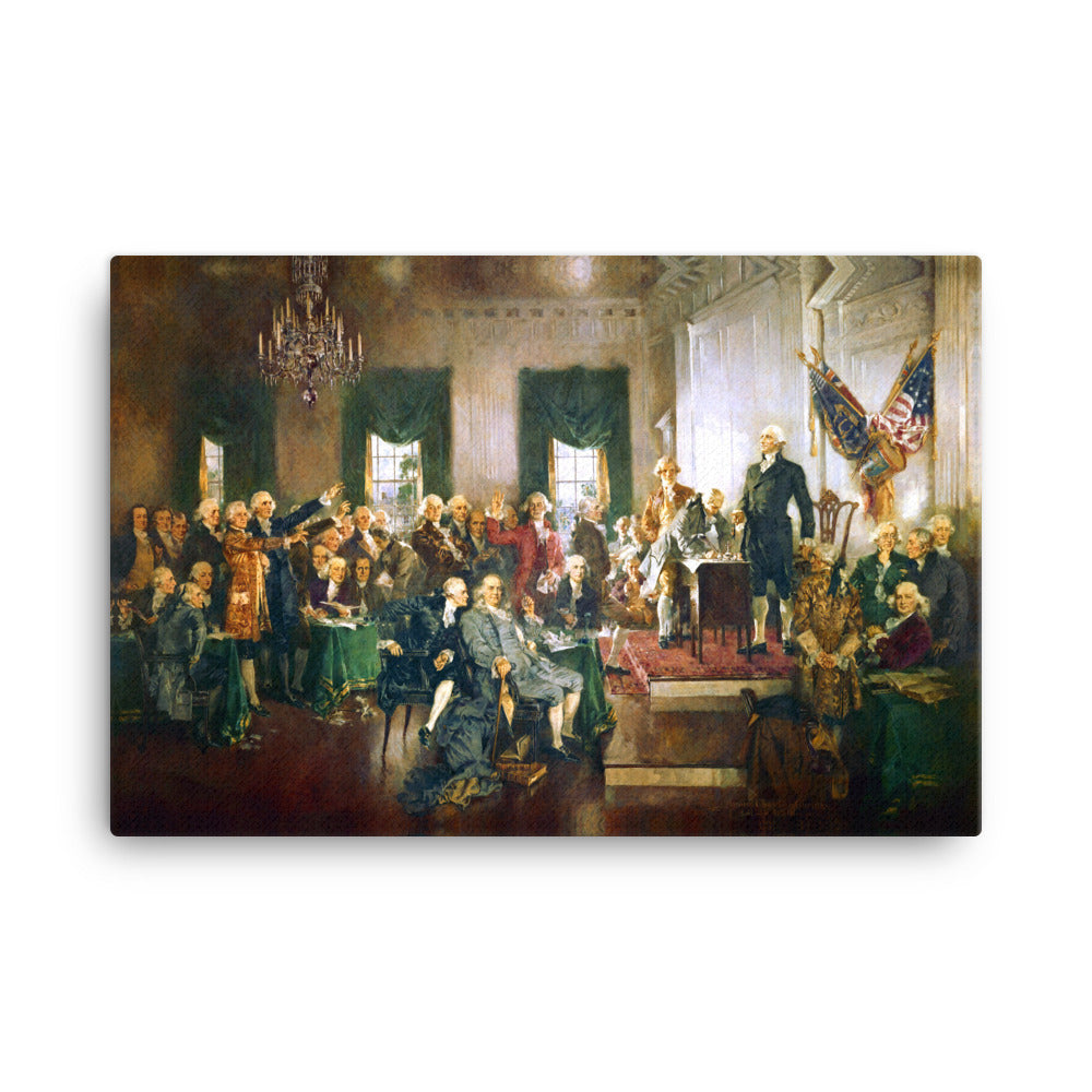 Signing of the Constitution 36 by 24 Canvas