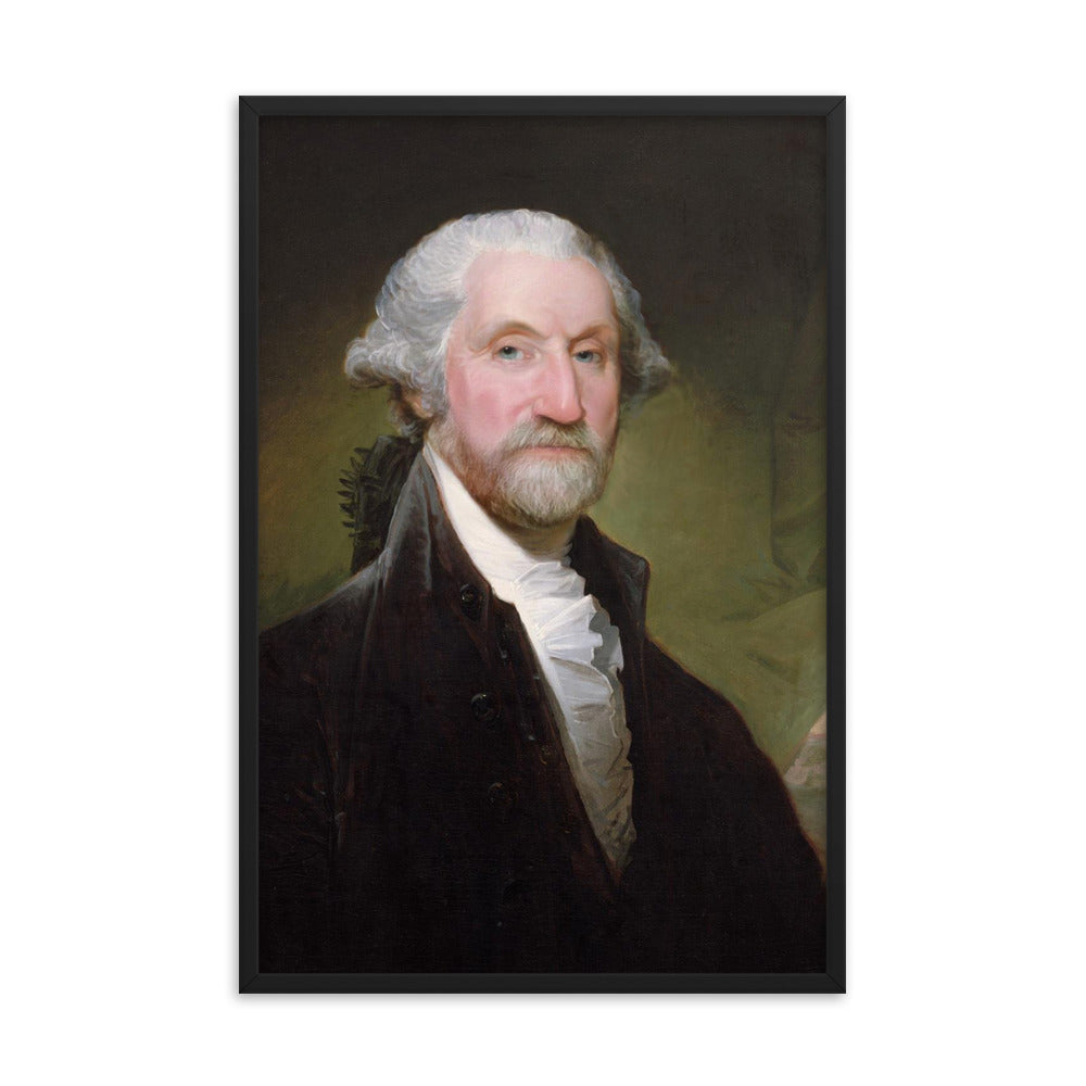 Bearded Badass George Washington Framed Print