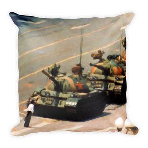 Tank Man Throw Pillow
