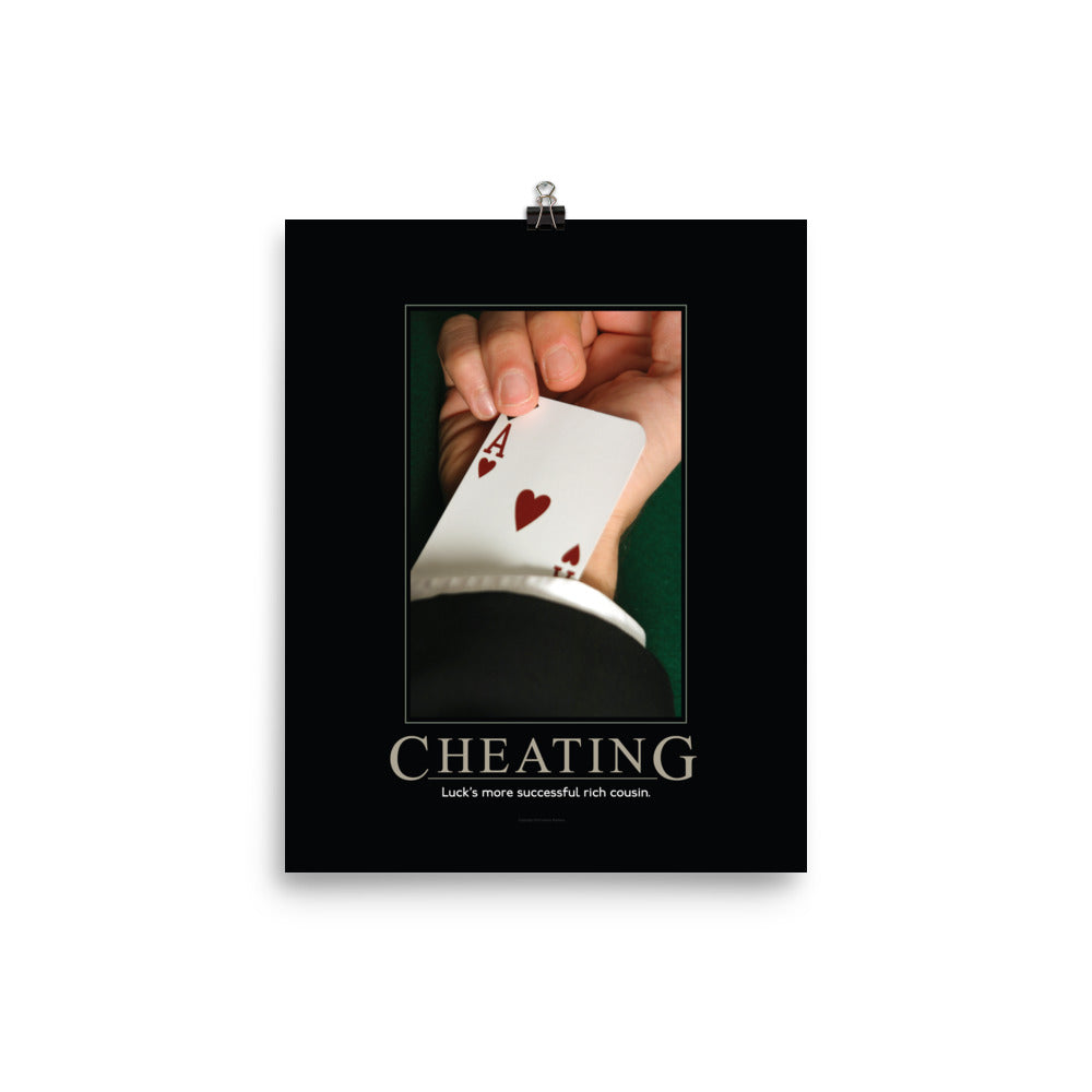 Cheating Demotivational Poster