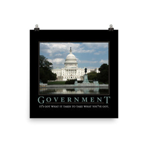 Government Motivational Parody Poster