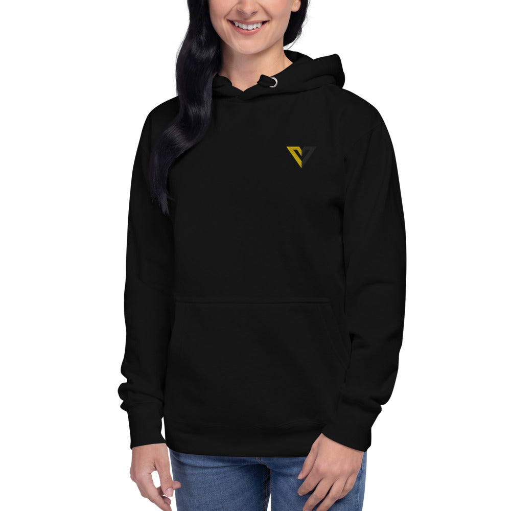 Voluntaryist V Embroidered Hoodie Unisex Hoodie