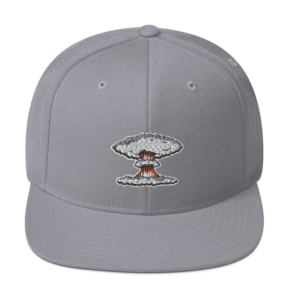 Mushroom Cloud Snapback Hat