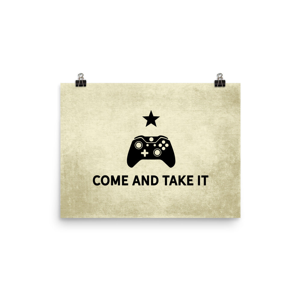 Come And Take It Gaming Controller Gonzalez Flag Print