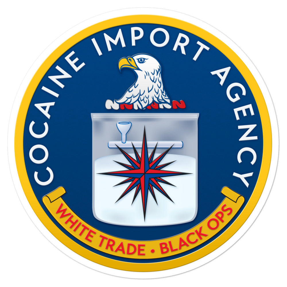 CIA Cocaine Import Agency Sticker