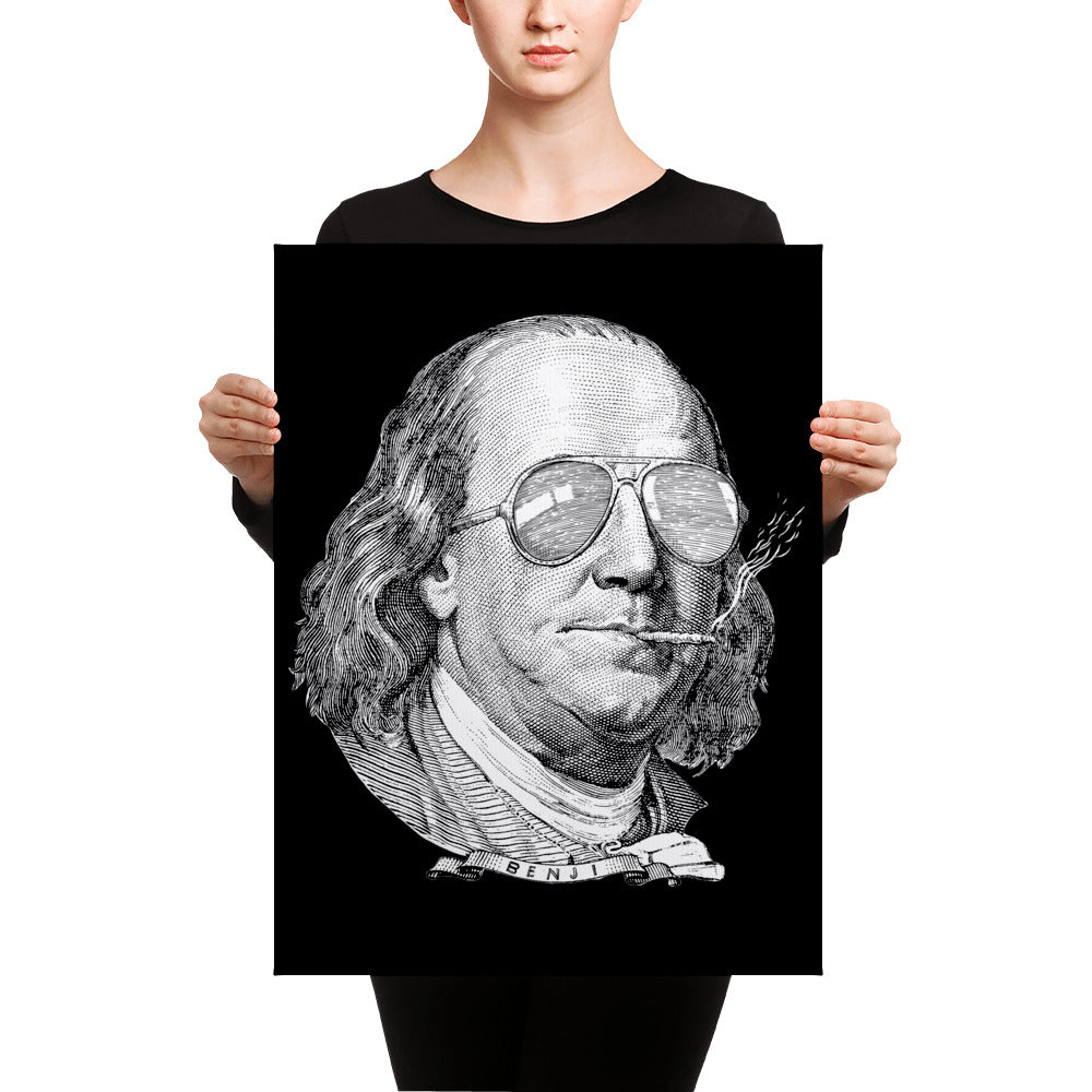 Ben Franklin Now This Is A Political Party Wall Canvas