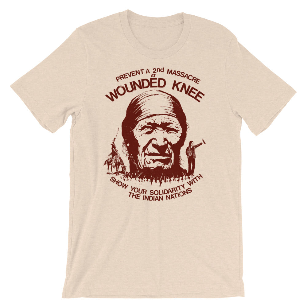 Wounded Knee 1970s American Indian Movement Reproduction Protest T-Shirt
