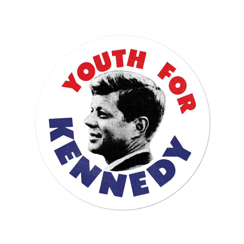 Jfk Jr. Sticker Youth For JFK Sticker - Liberty Maniacs