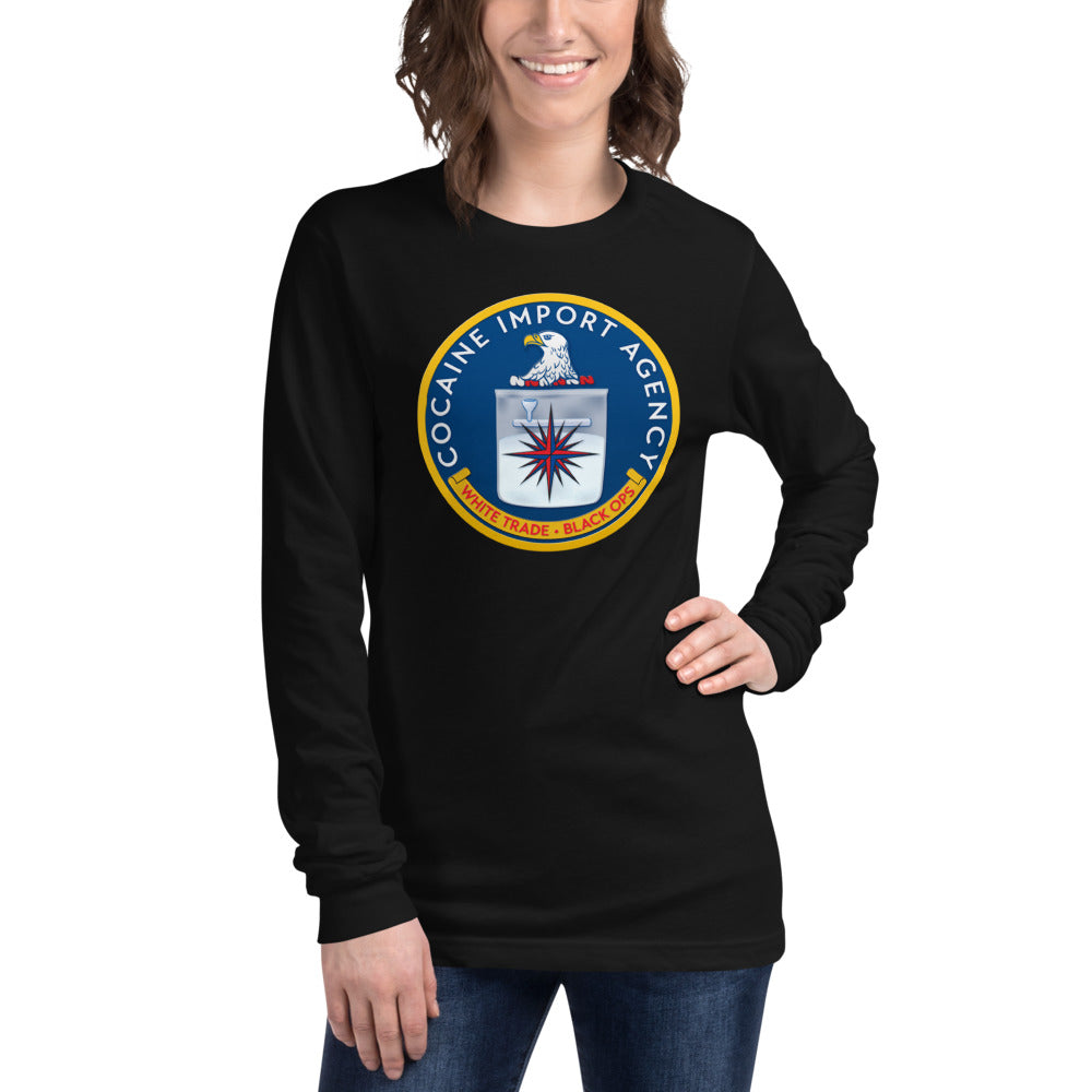 CIA Cocaine Import Agency Unisex Long Sleeve Tee