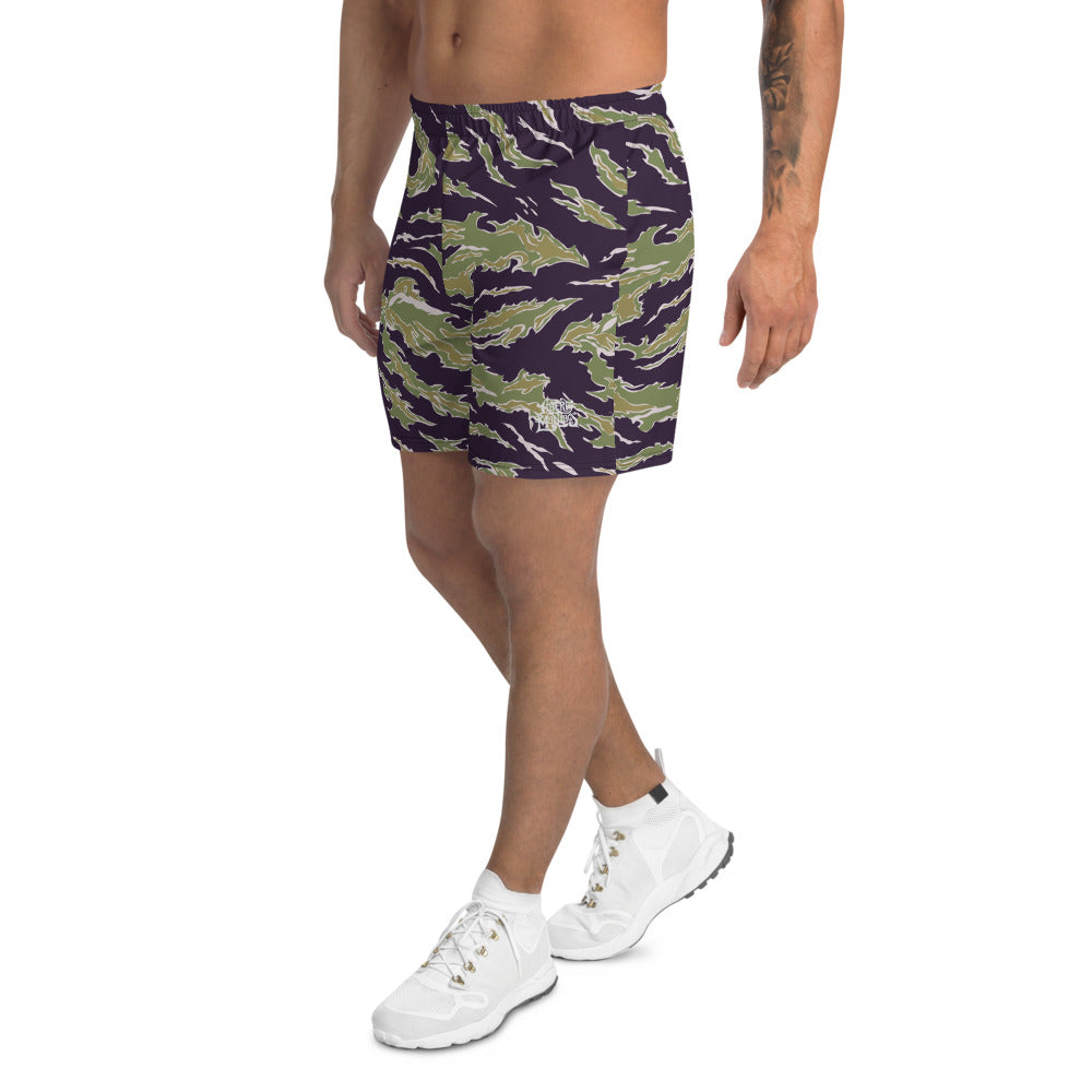 Tiger Stripe Camo Men's Athletic Long Shorts