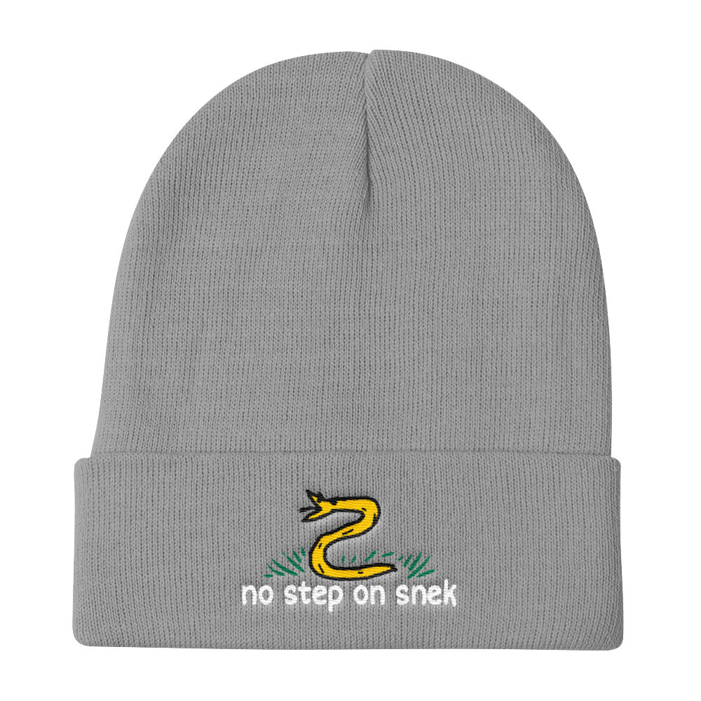 No Step on Snek Knit Beanie