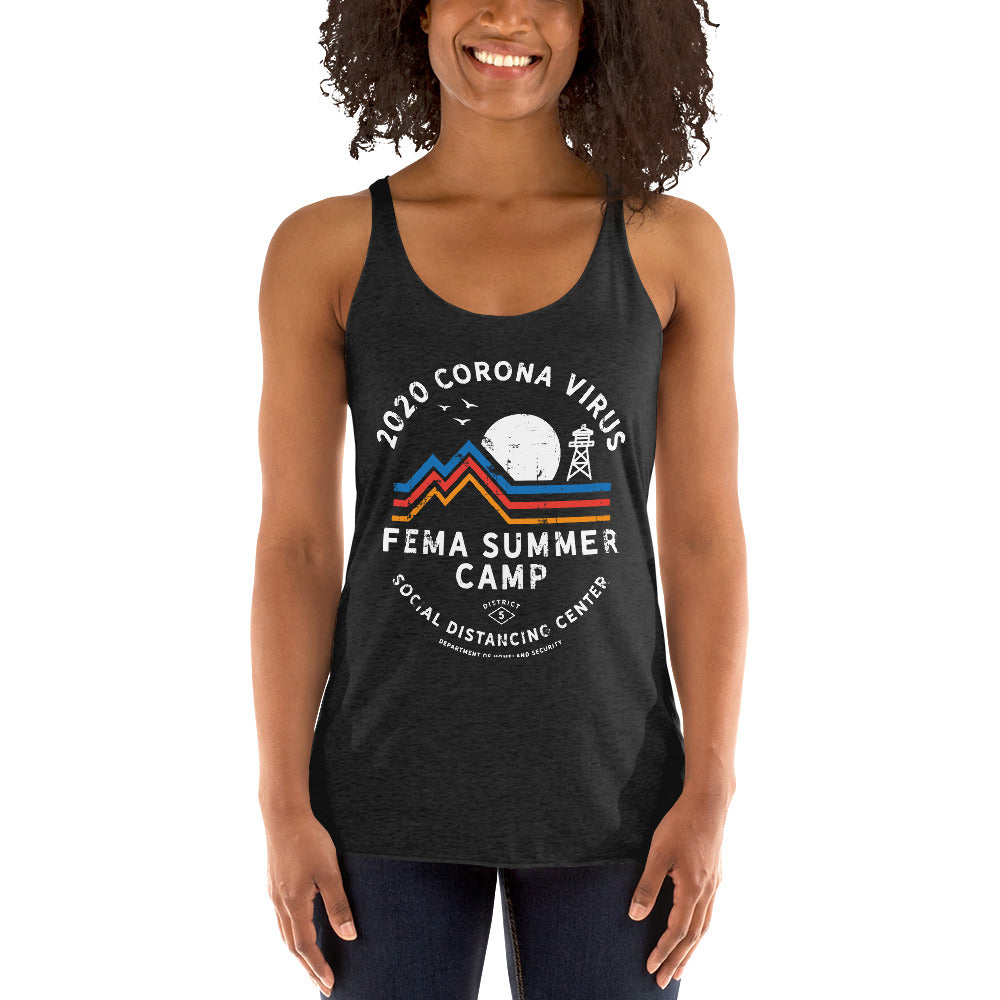 2020 Coronavirus FEMA SUmmer Camp Women&#39;s Racerback Tank