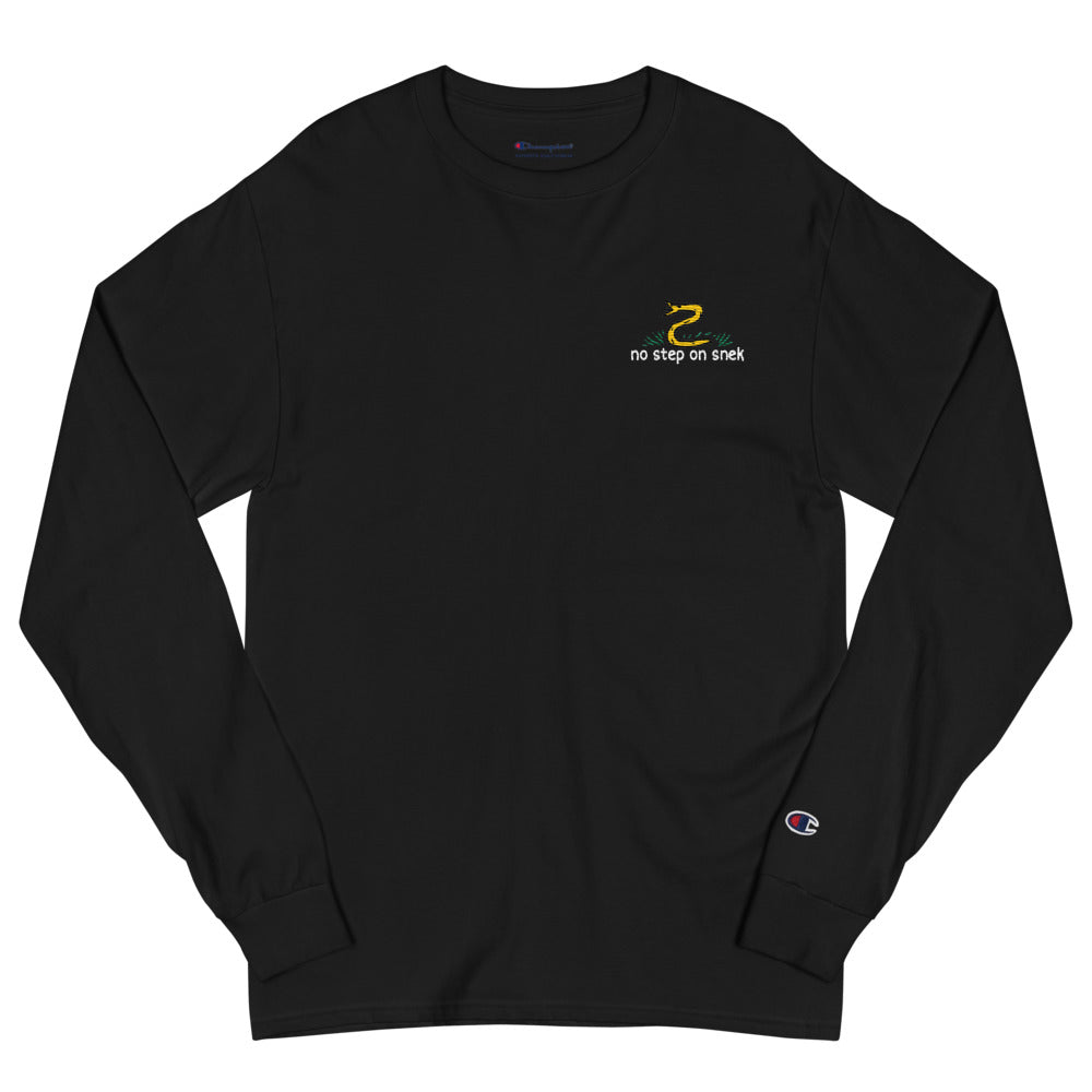 No Step On Snek Men&#39;s Champion Long Sleeve Shirt