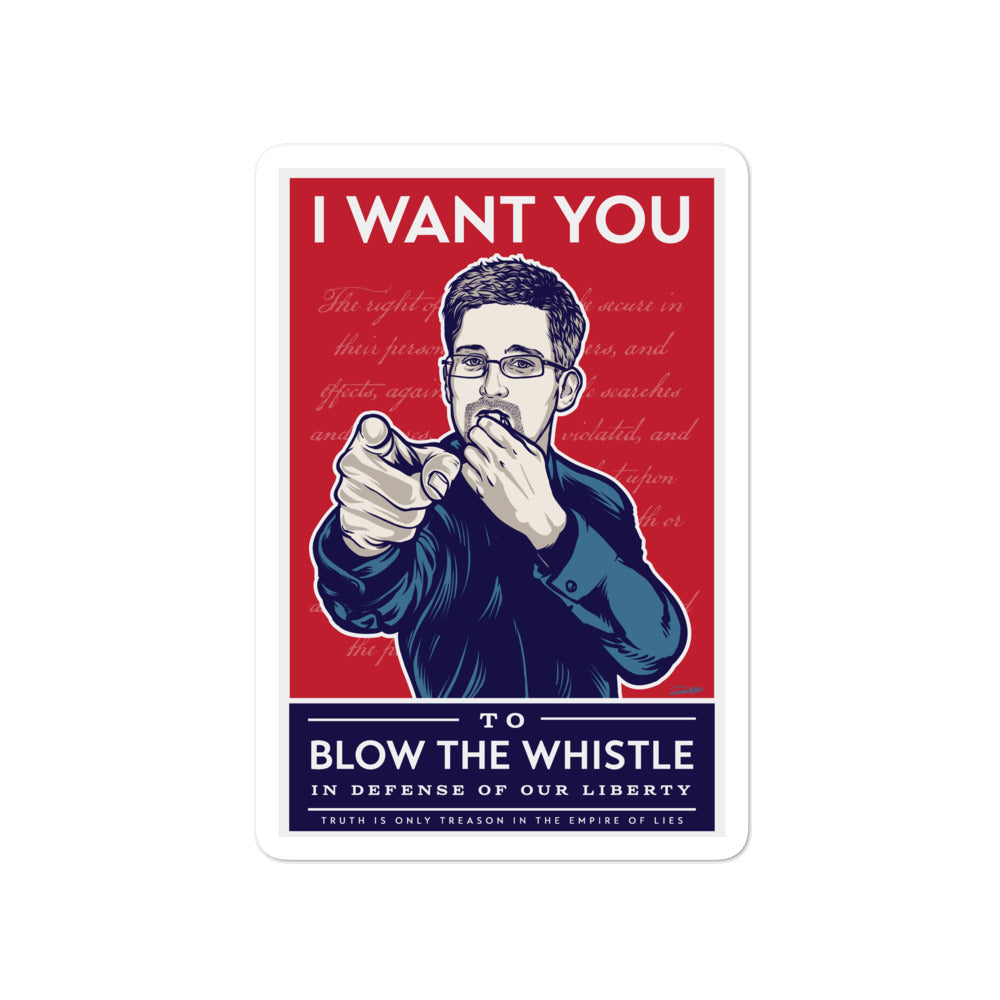 Edward Snowden Whistleblower Sticker