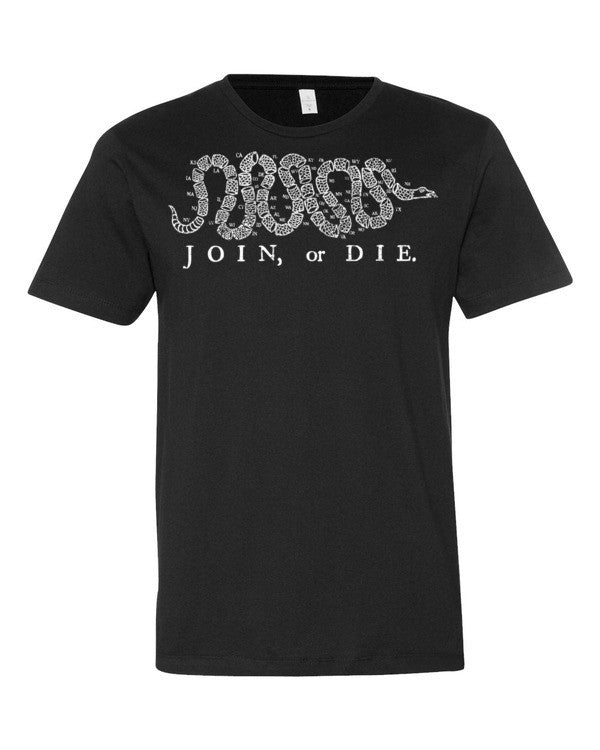 Join or Die 50 States Snake Classic 40s T-shirt