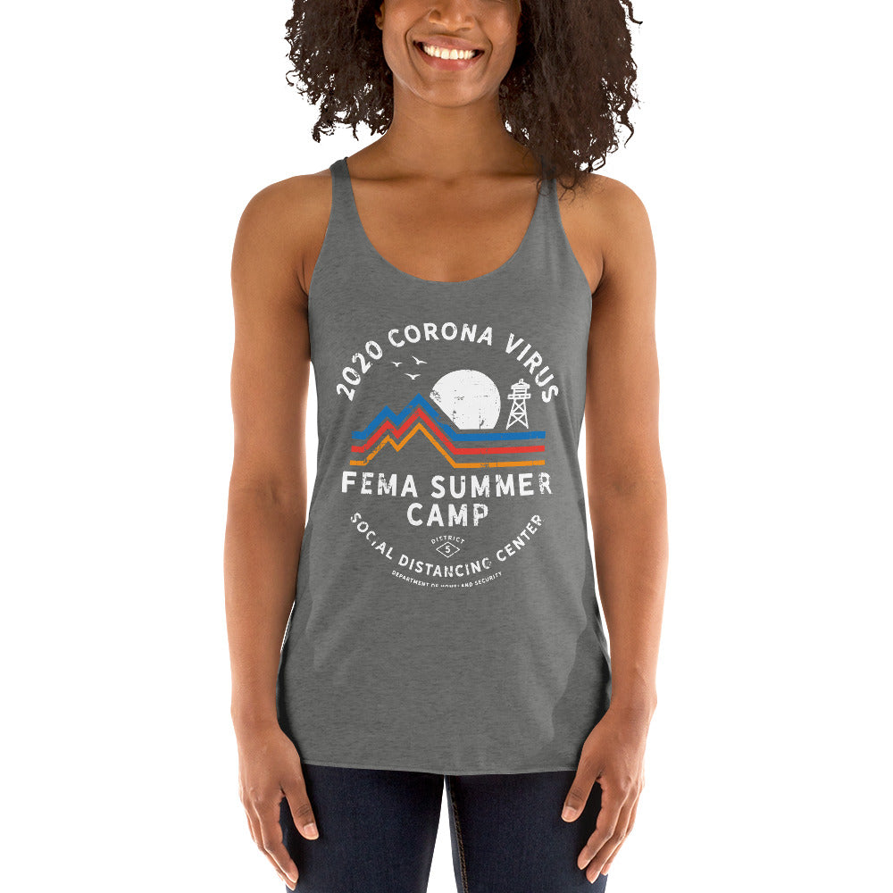 2020 Coronavirus FEMA SUmmer Camp Women&#39;s Racerback Tank