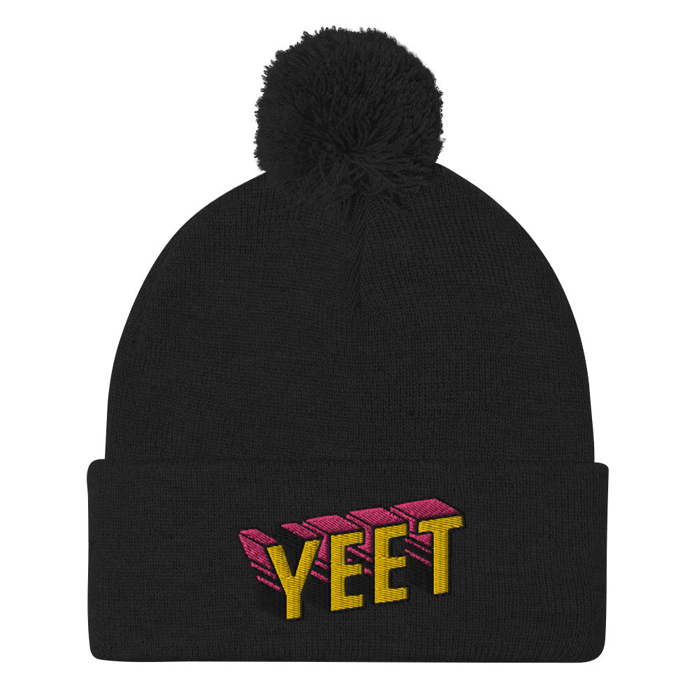 YEET Pom-Pom Beanie
