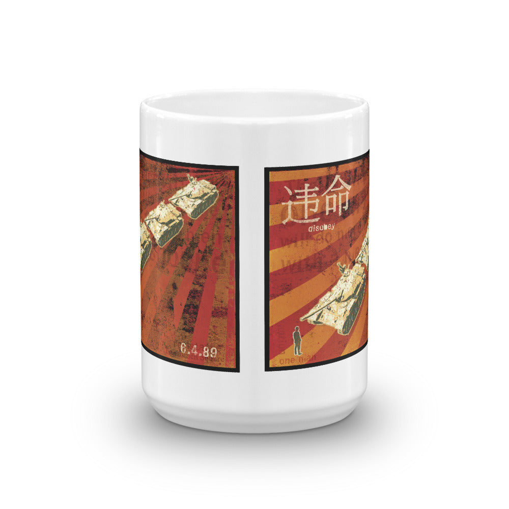 Tank Man Disobey Mug