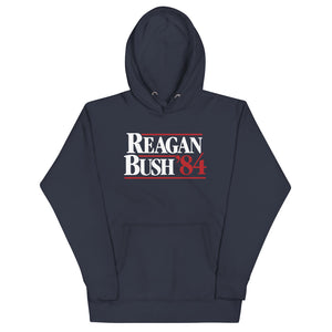 Reagan Bush 1984 Retro Campaign Unisex Hoodie