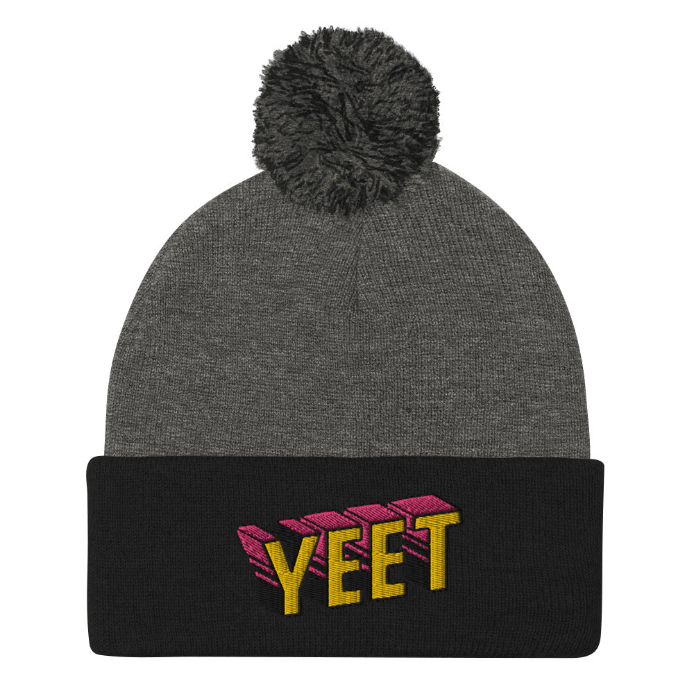 YEET Pom-Pom Beanie