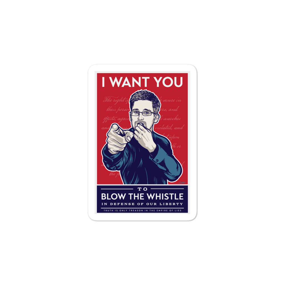 Edward Snowden Whistleblower Sticker