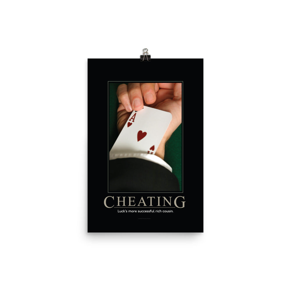 Cheating Demotivational Poster