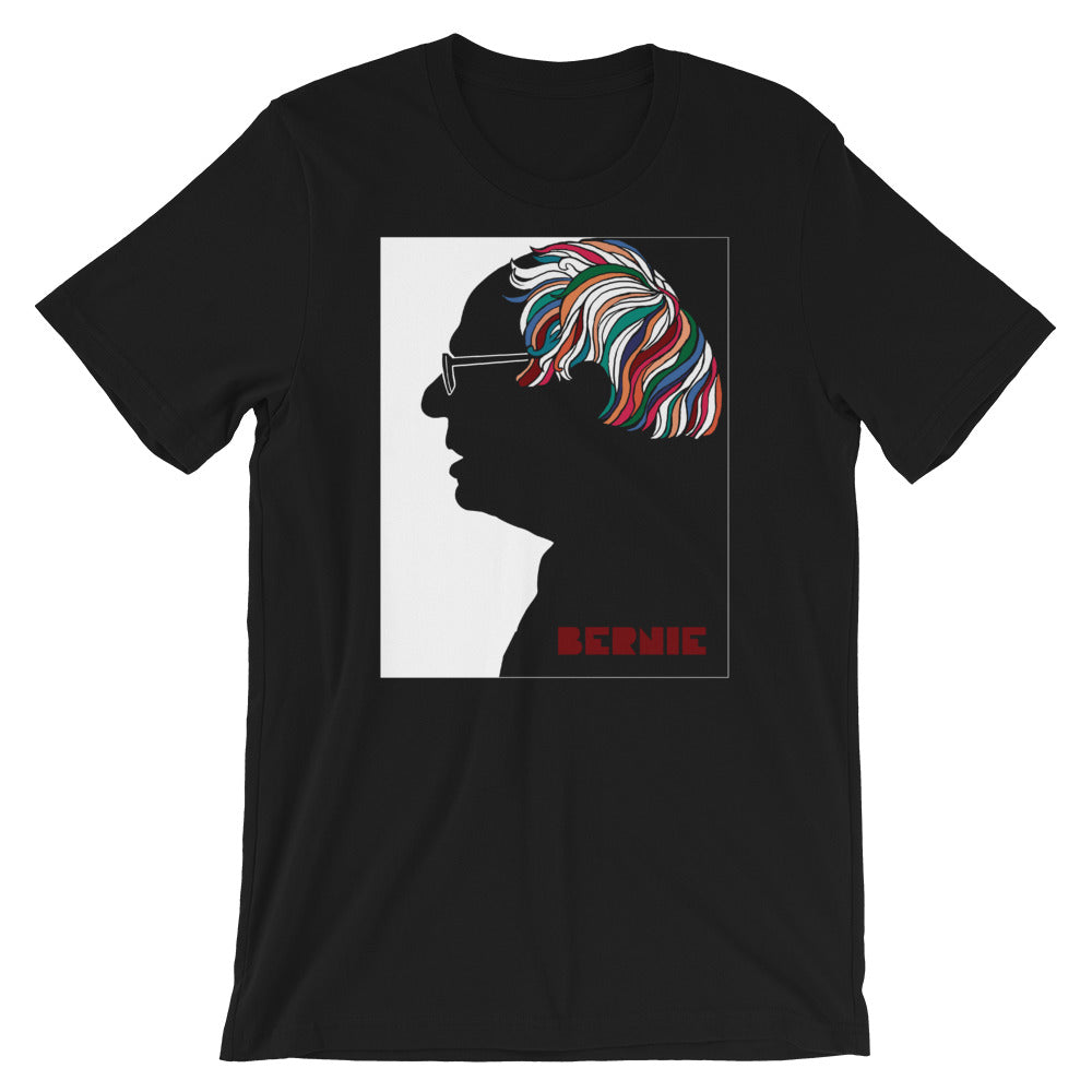Bernie Sanders Psychedelic Hair Milton Glaser Parody Graphic Tee